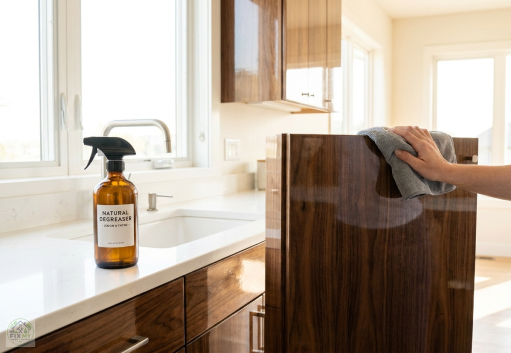 How to Remove Grease from Kitchen Cabinets