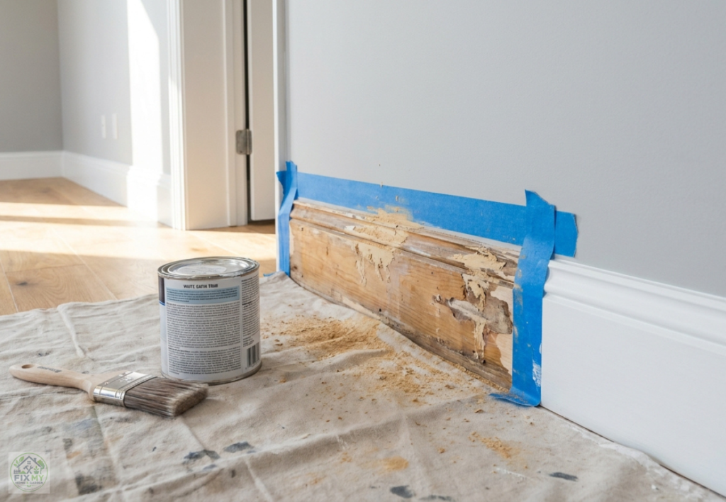 How to Repair Damaged Baseboards