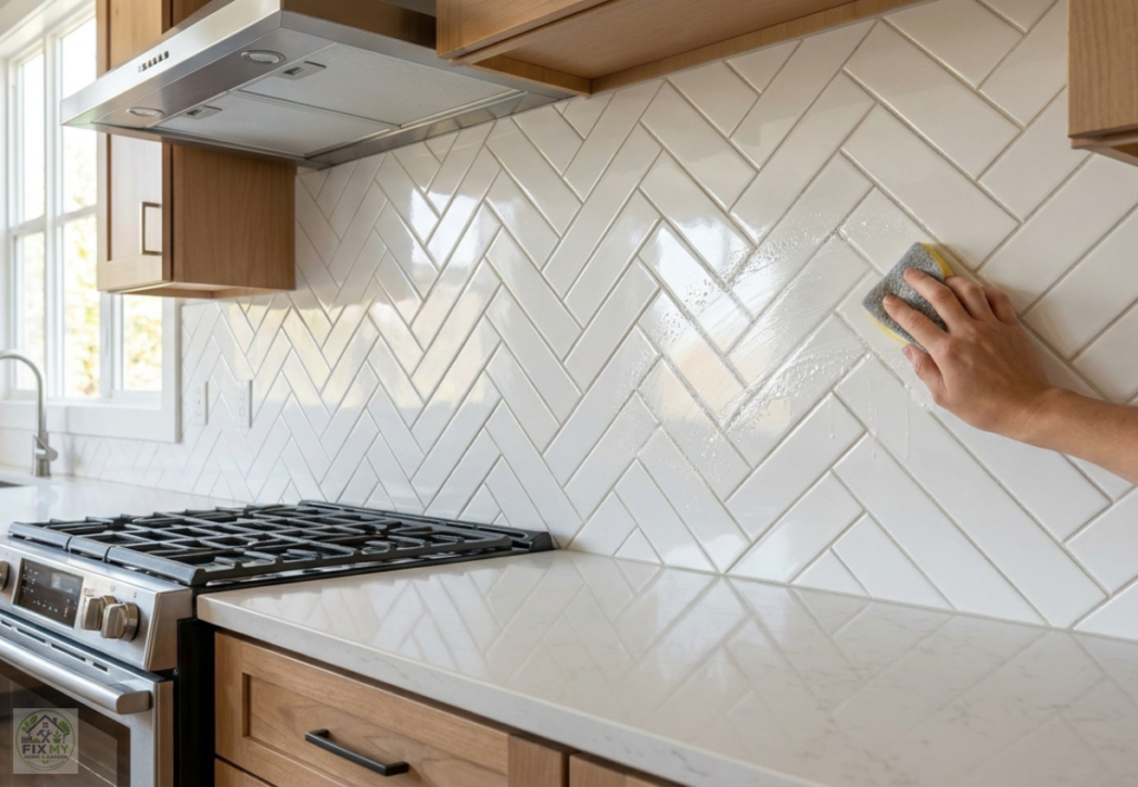 How to Clean Kitchen Backsplash Tiles