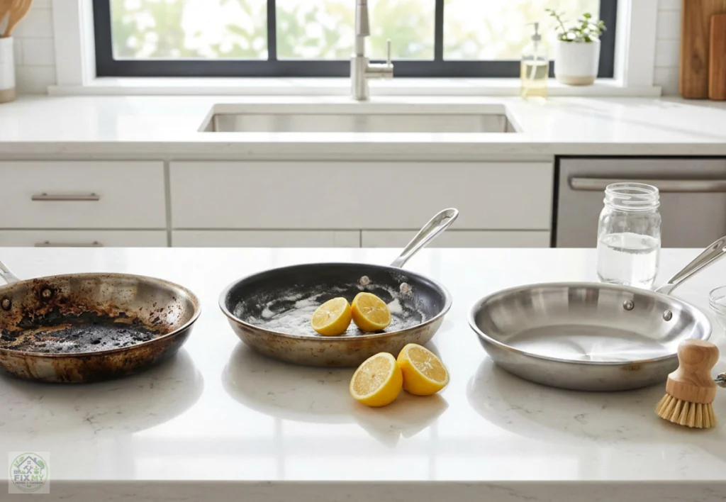 How to Remove Burnt Grease from Pans