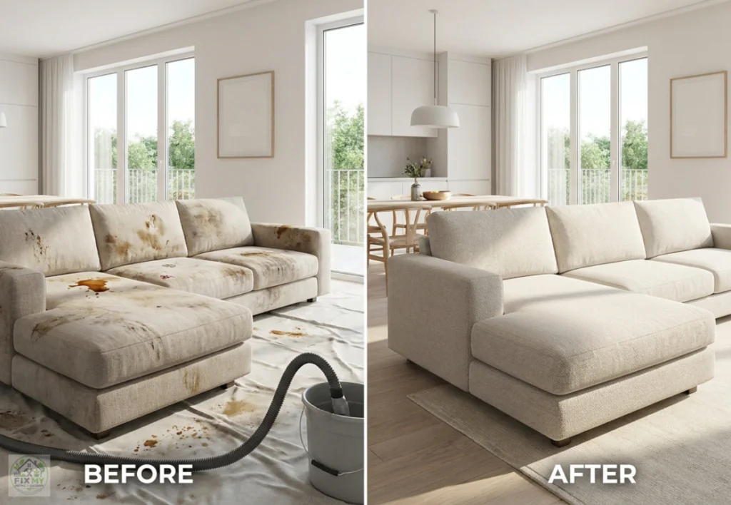 How to Remove Stains from a Fabric Sofa